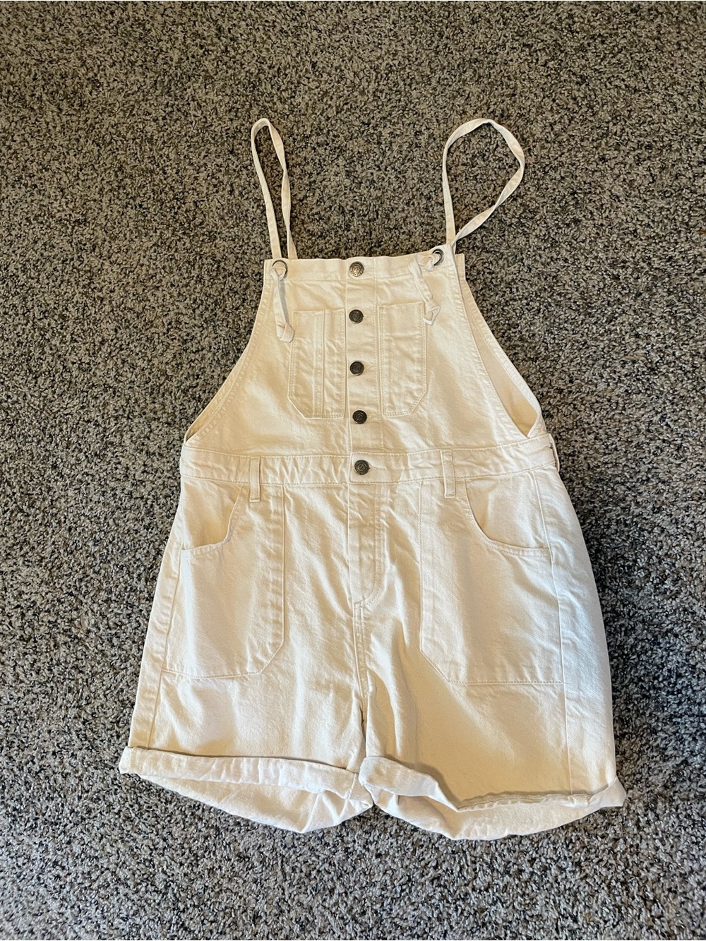 Fat Face Cream Short Dungaree